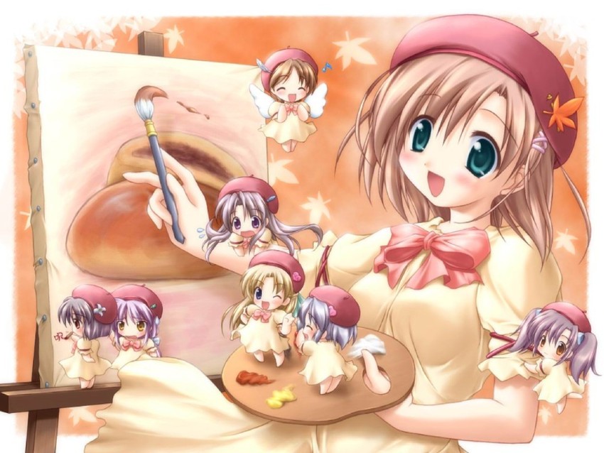 sakurazuka ren, tachibana amane, saginomiya saya, saginomiya ai, kimikage yurina, and 3 more (canvas and 1 more) drawn by sakana_(flame_sakana)