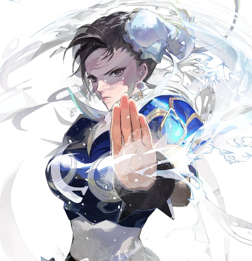 chun-li (street fighter and 1 more) drawn by cofffee
