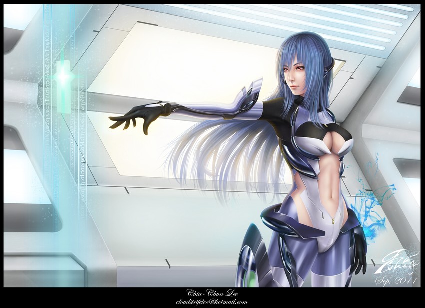 kos-mos and kos-mos ver. 3 (xenosaga and 1 more) drawn by rio_(cloudlee)