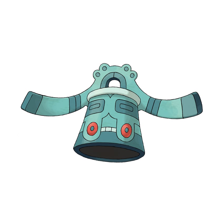 bronzong (pokemon and 1 more) drawn by sugimori_ken