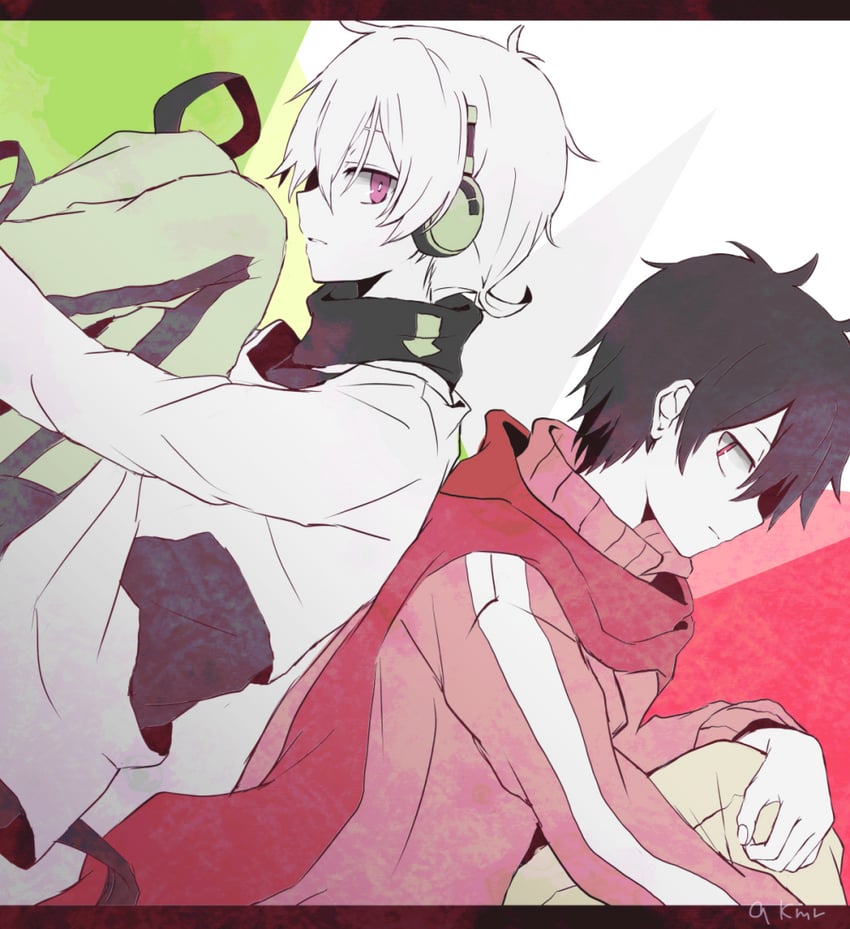 kisaragi shintarou and konoha (kagerou project and 1 more) drawn by strawberrya_mg