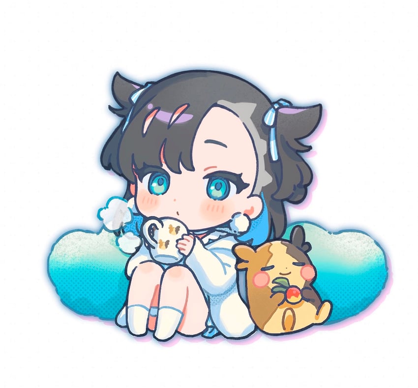 marnie and morpeko (pokemon and 1 more) drawn by nekoyashiki_pushio