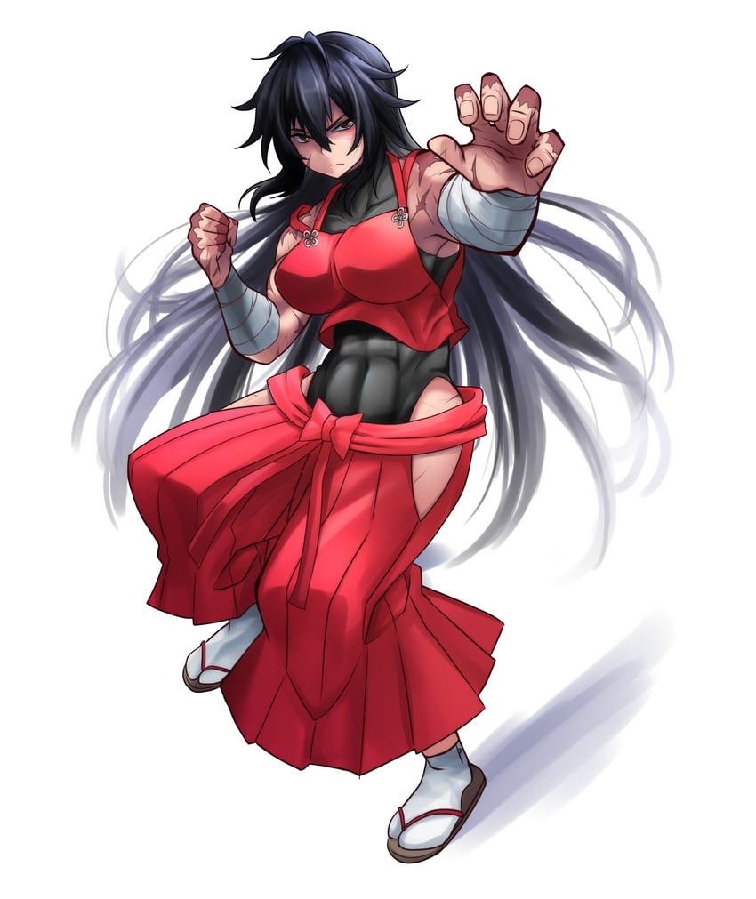 sendai hakurei no miko (touhou and 1 more) drawn by yagami_(mukage)