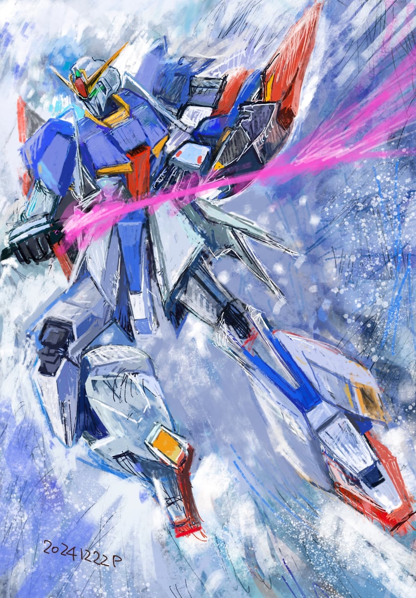 zeta gundam (gundam and 2 more) drawn by okrdisk2000