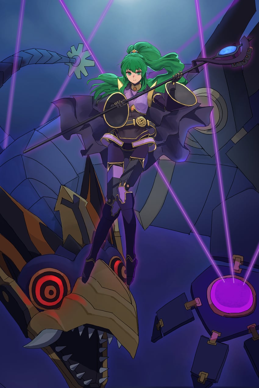 winda, el shaddoll winda, and pulao wind of the yang zing (yu-gi-oh!) drawn by pred_(railguns3510)