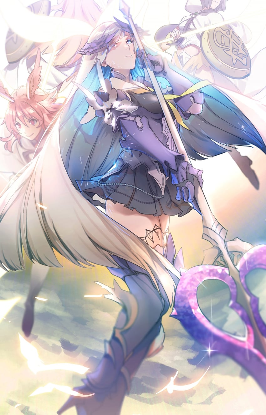 brynhild, valkyrie, ortlinde, thrud, and hildr (fate and 1 more) drawn by no-kan