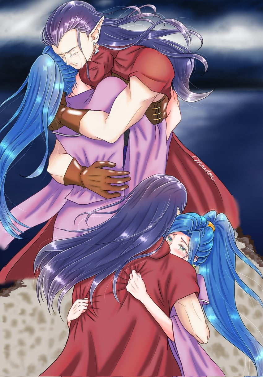 magus and schala zeal (chrono trigger) drawn by maidon_san
