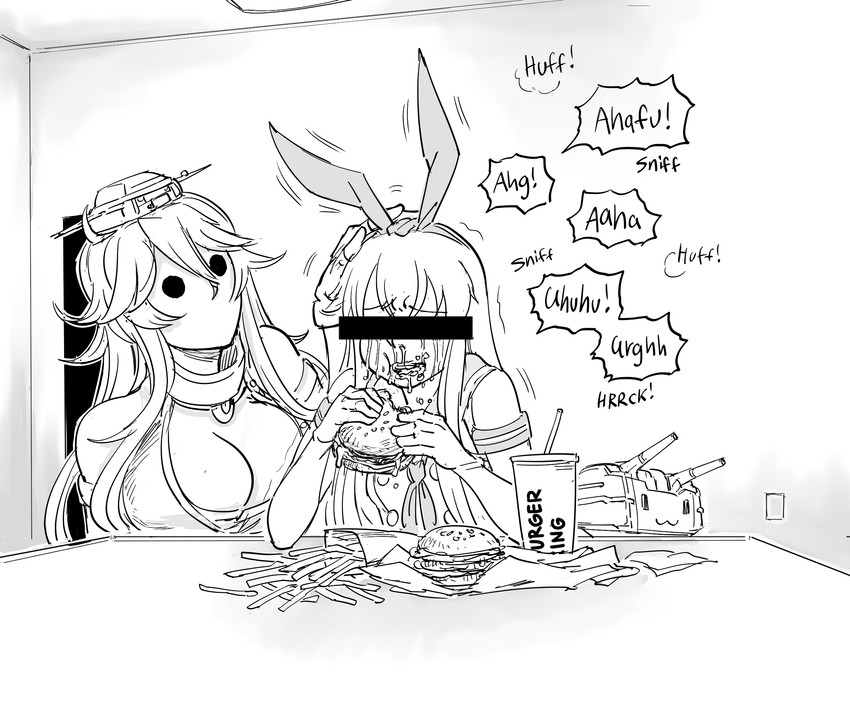 shimakaze, rensouhou-chan, and iowa (kantai collection and 2 more) drawn by bb_(baalbuddy)