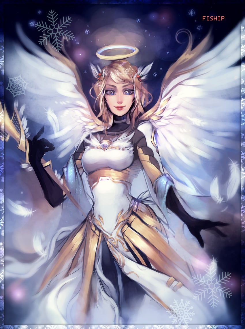 mercy (overwatch and 1 more) drawn by matilda_fiship