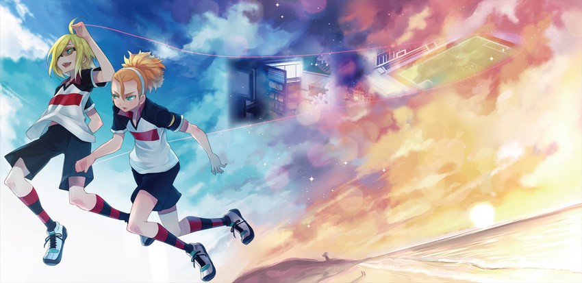 kita ichiban and nishinosora yoichi (inazuma eleven and 1 more) drawn by suemitsu_dicca