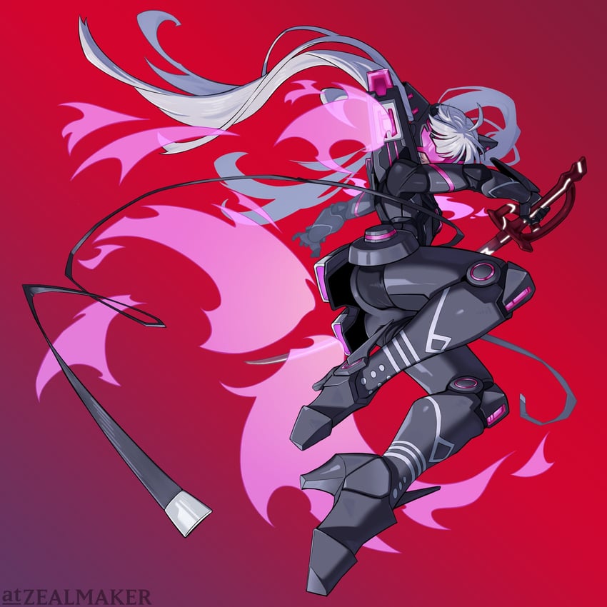 sky striker ace - roze (yu-gi-oh!) drawn by zealmaker