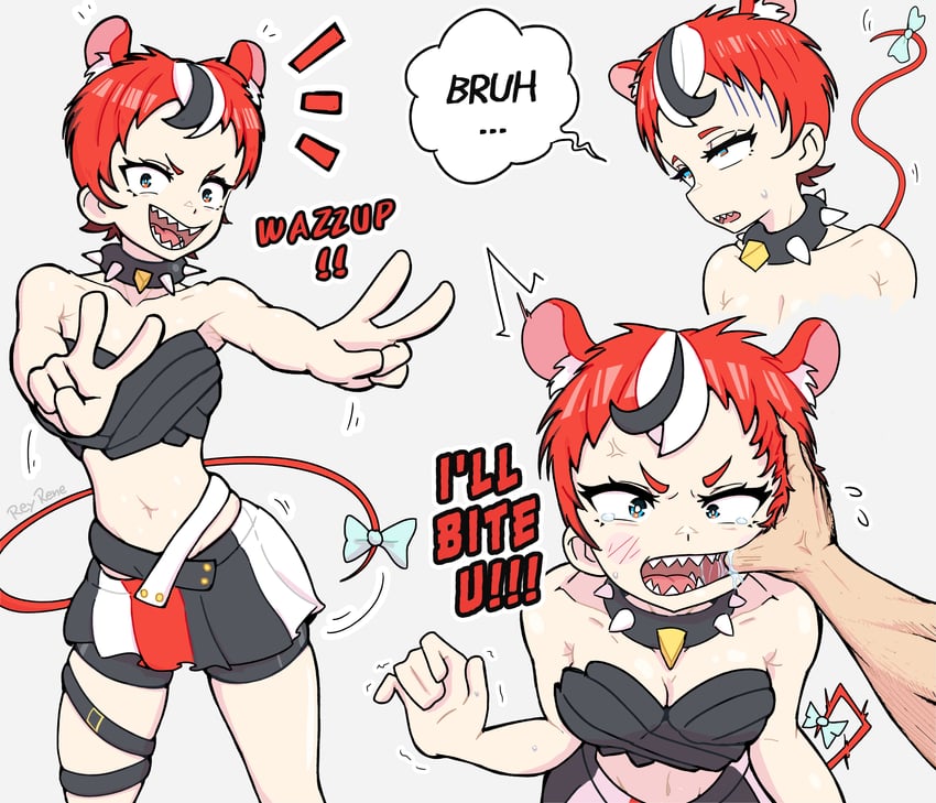 hakos baelz (hololive and 1 more) drawn by rey_rene