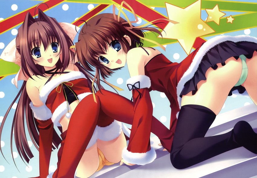 asakura otome and asakura nemu (da capo and 2 more) drawn by kayura_yuka and yuitsuki_karin