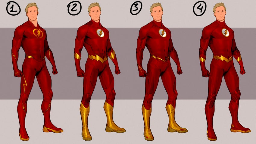 the flash and barry allen (dc comics) drawn by filipe_sca