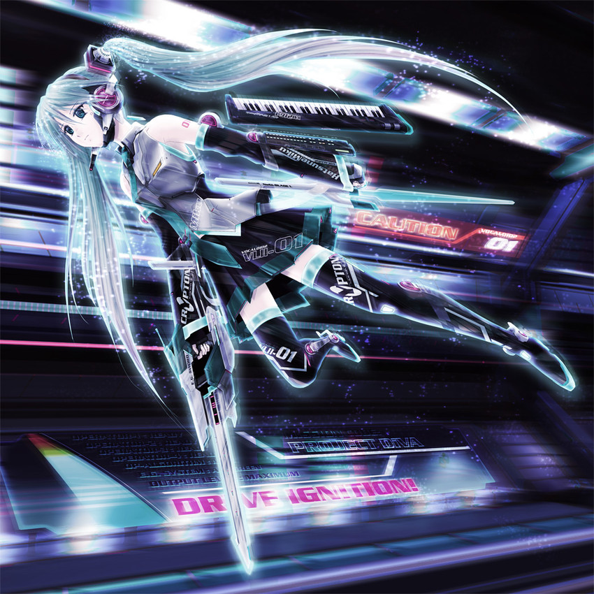 hatsune miku (vocaloid and 2 more) drawn by ntake_toukasaien