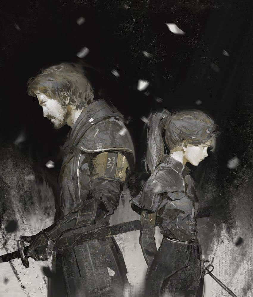 maelle and gustave (clair obscur: expedition 33) drawn by dino_(dinoartforame)