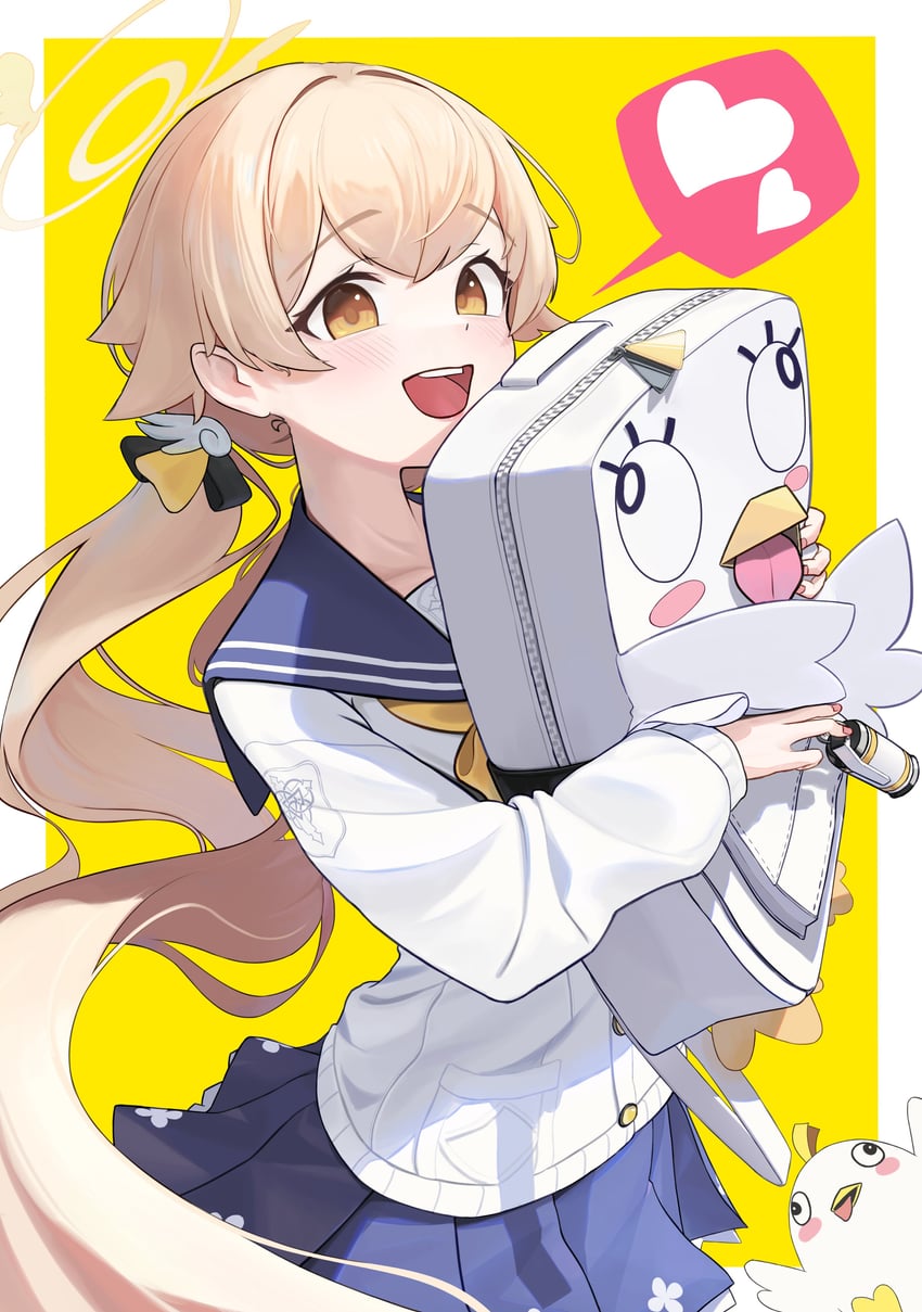 hifumi and peroro (blue archive) drawn by ryua_(user_kedz2257)