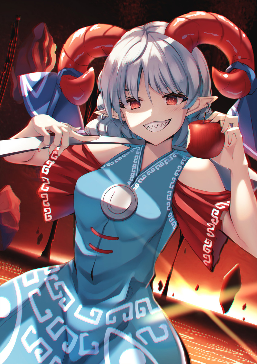 toutetsu yuuma (touhou and 1 more) drawn by liya