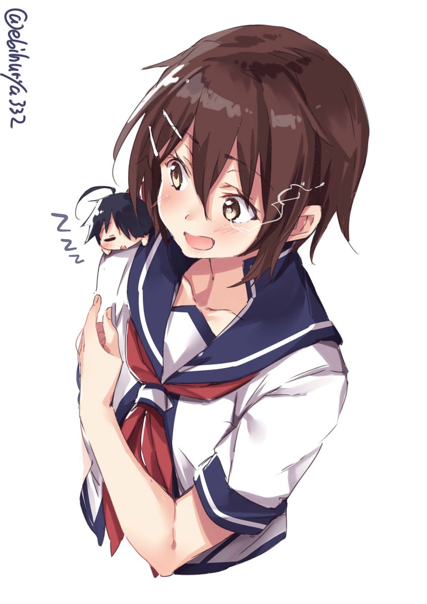 furutaka, kako, and furutaka kai ni (kantai collection) drawn by ebifurya
