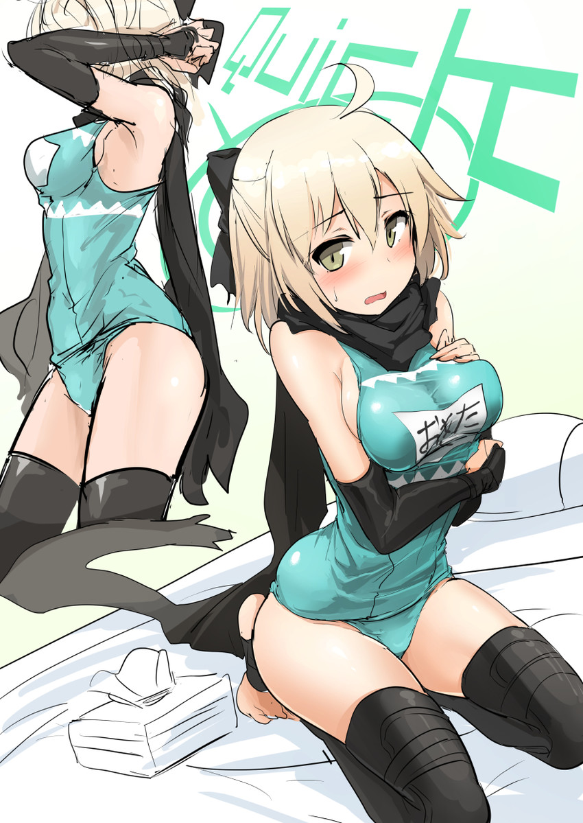 okita souji (fate and 1 more) drawn by momio