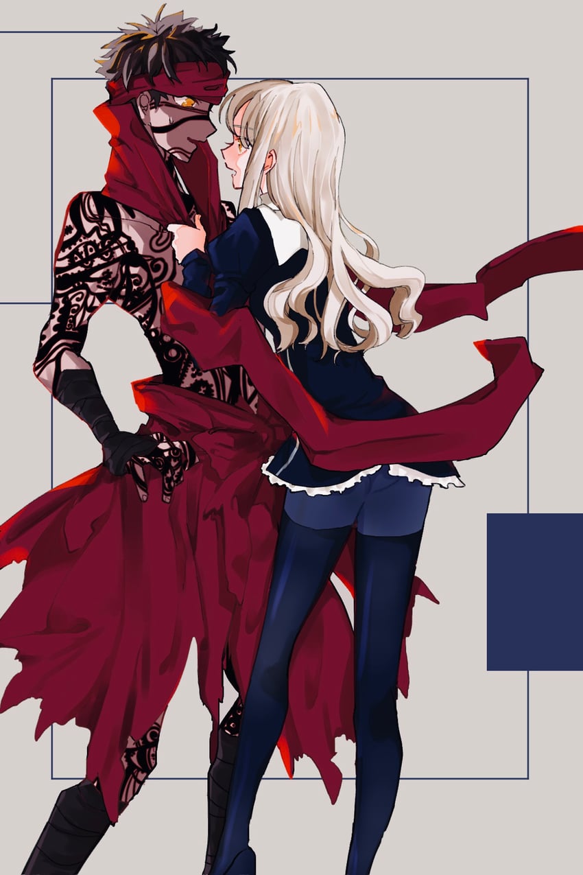 caren hortensia and angra mainyu (fate and 1 more) drawn by rdbka_00
