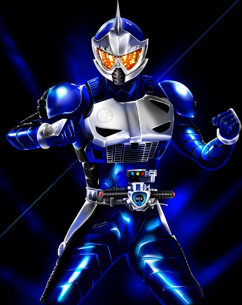 kamen rider accel (kamen rider and 1 more) drawn by nof