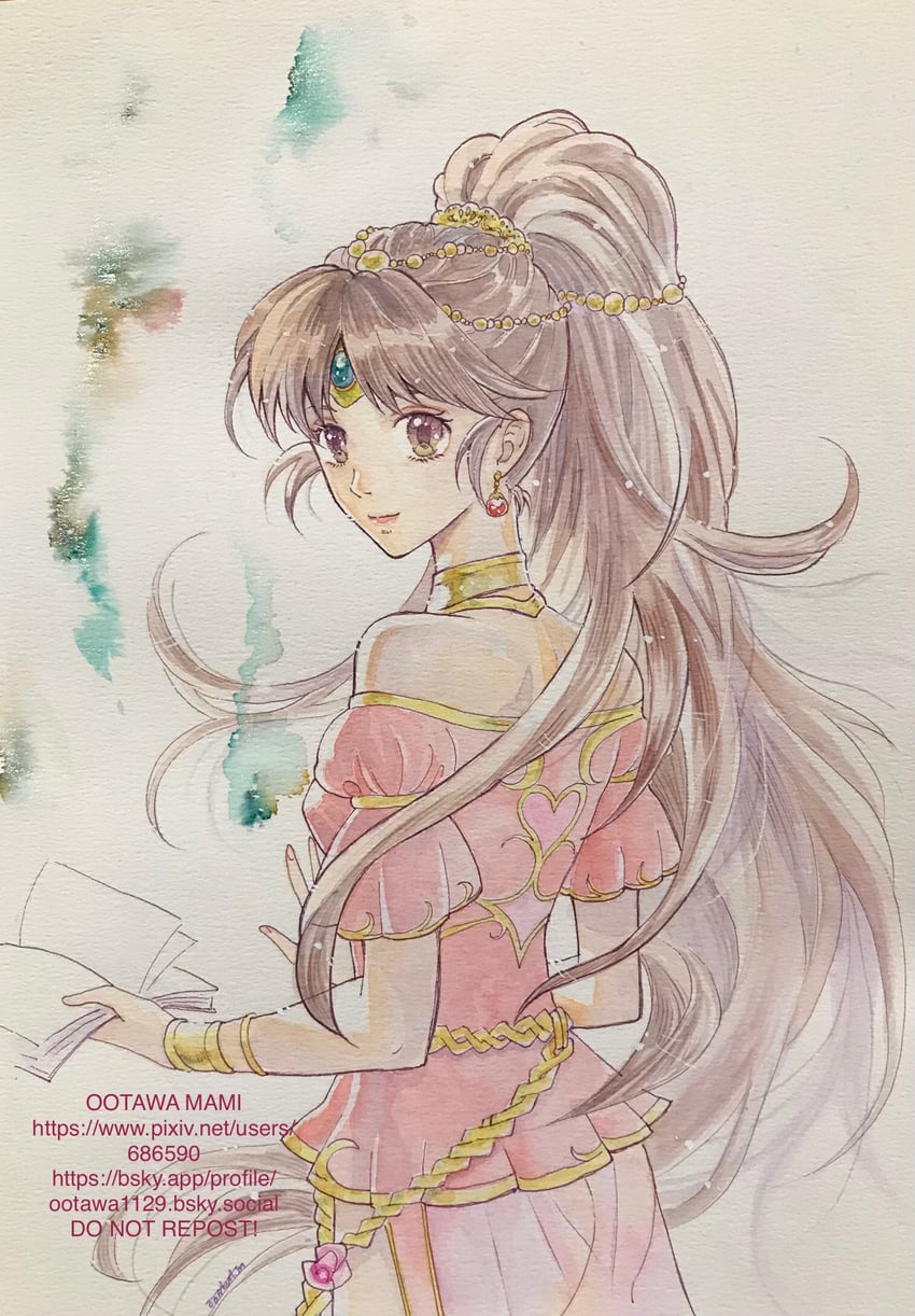 linde (fire emblem and 1 more) drawn by hoshino_mami