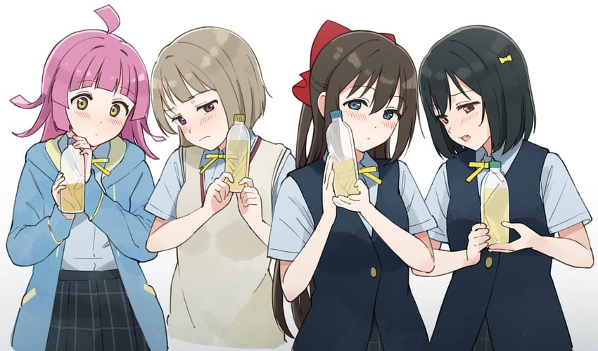 osaka shizuku, tennoji rina, nakasu kasumi, and mifune shioriko (love live! and 1 more) drawn by tata_(tataice)