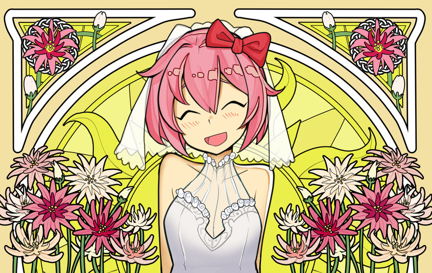 sayori (doki doki literature club) drawn by sen-jou