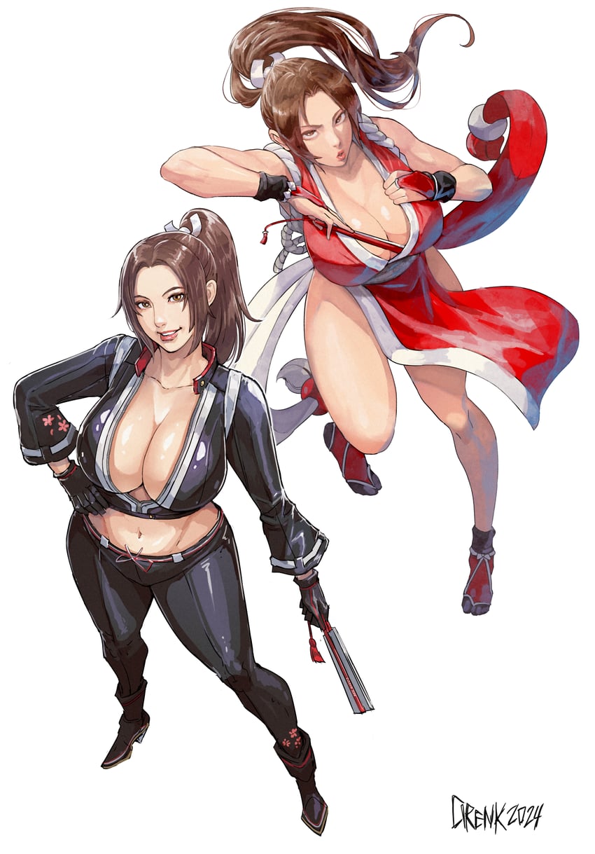 shiranui mai (the king of fighters and 1 more) drawn by cirenk
