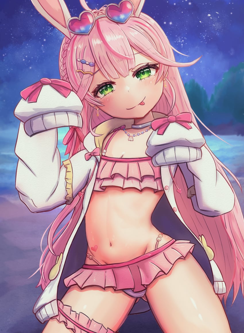 mochizuki nako (indie virtual youtuber) drawn by asuka-halhal