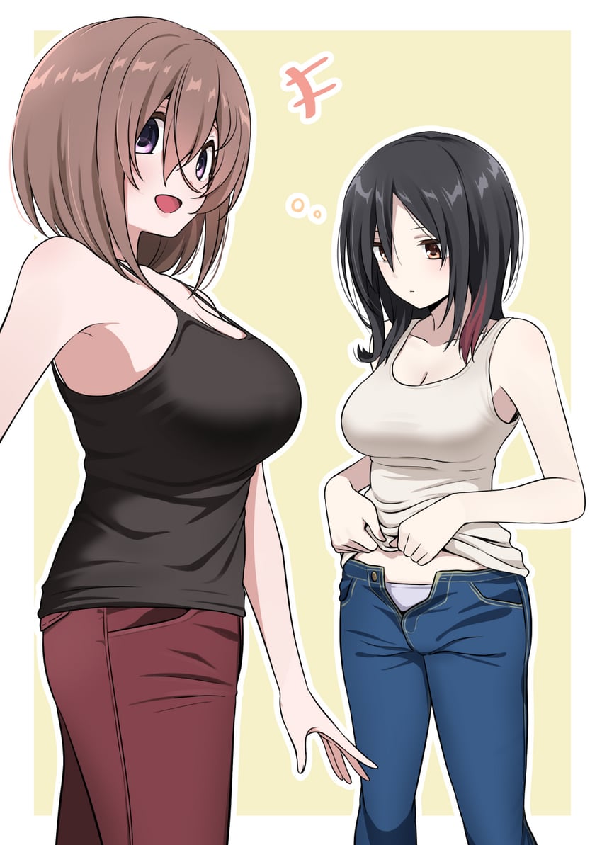 kamihira mao and satsuki fumi (original) drawn by ikari_manatsu