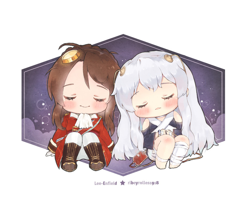 lee-enfield and ribeyrolles (girls' frontline) drawn by foreign_blue