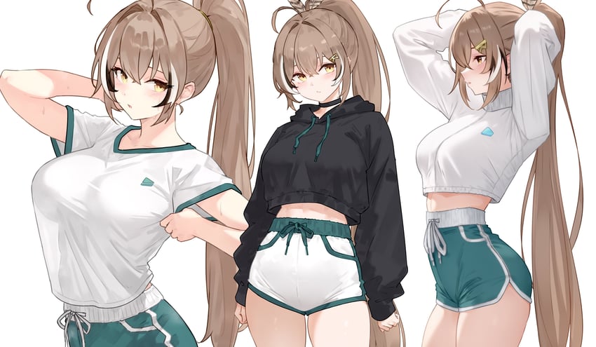 nanashi mumei (hololive and 1 more) drawn by bluefield