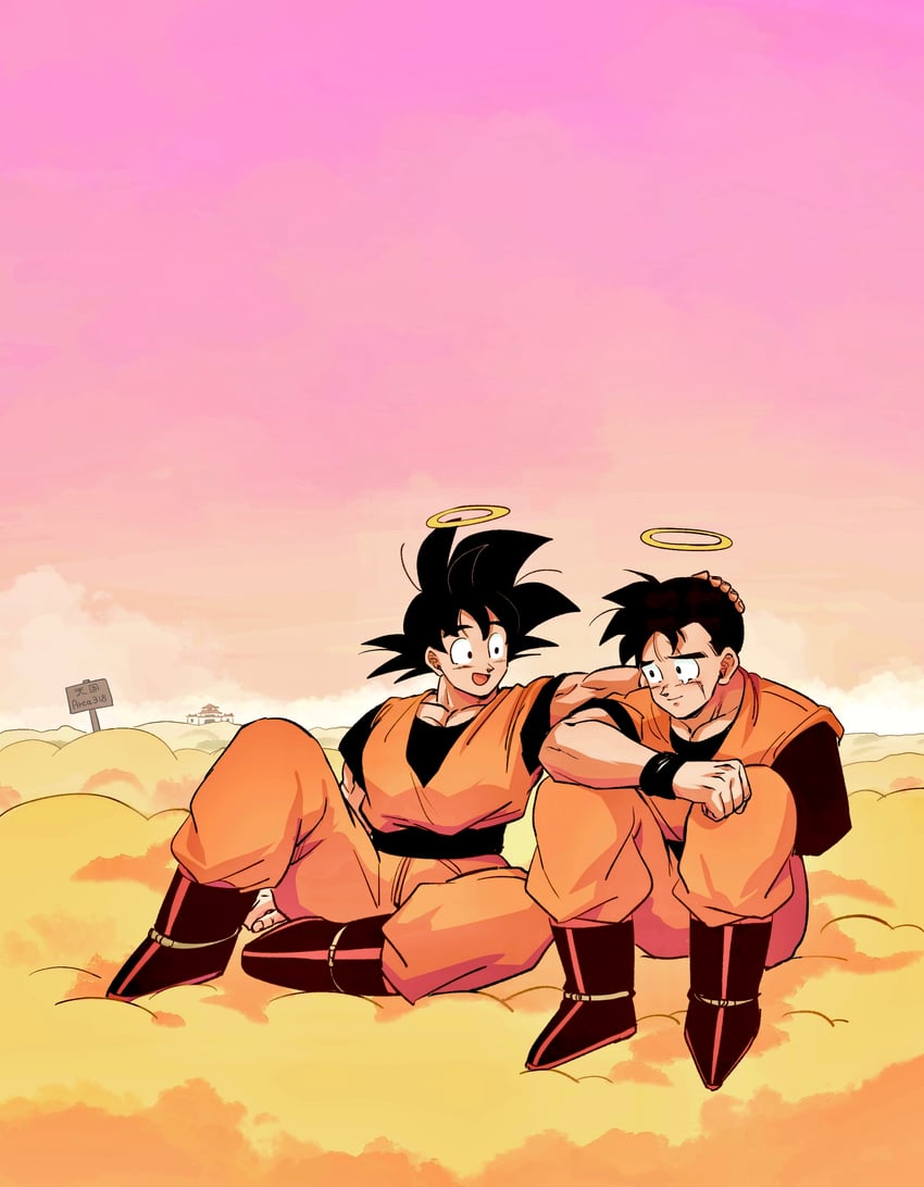 son goku and son gohan (dragon ball and 1 more) drawn by naraku_(zg8w5)