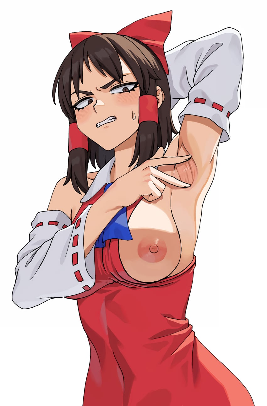 hakurei reimu and togashi (touhou and 1 more) drawn by bo_(bocky0w0)