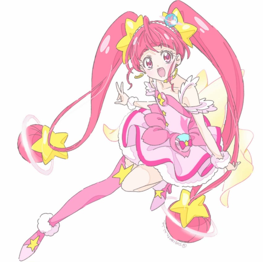 hoshina hikaru and cure star (precure and 1 more) drawn by sugimoto_miho