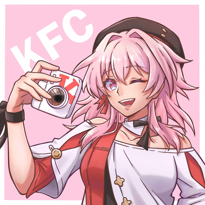 march 7th (honkai and 2 more) drawn by qianxueying