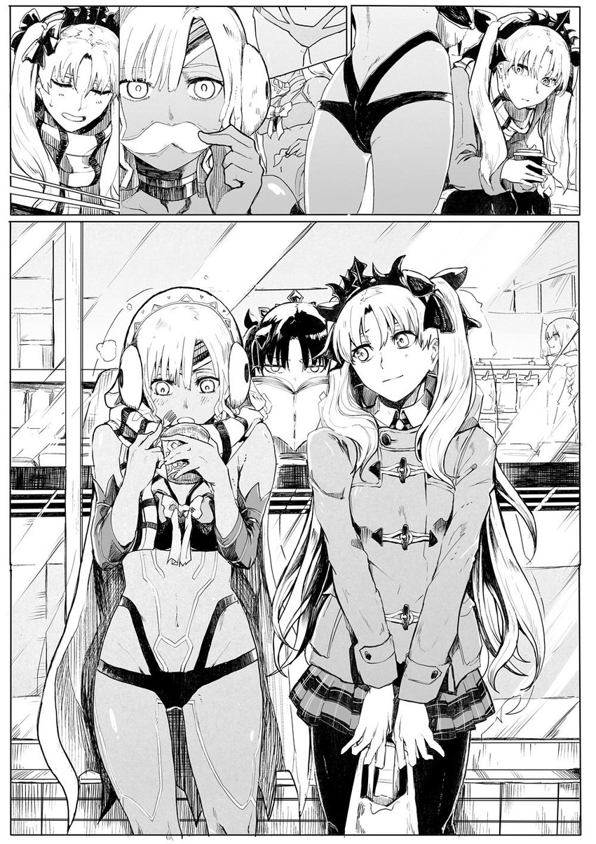 jeanne d'arc, ereshkigal, ishtar, altera, and altera the santa (fate and 1 more) drawn by syatey