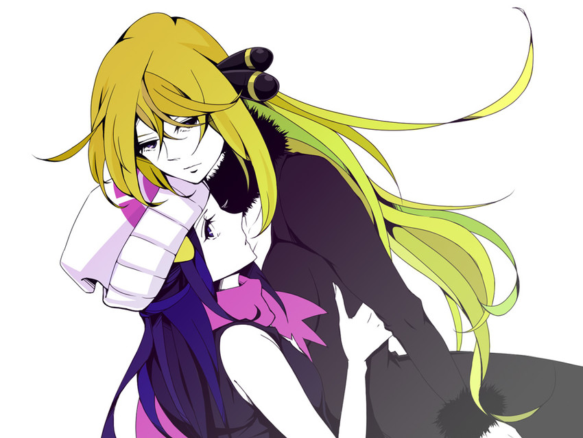dawn and cynthia (pokemon and 1 more) drawn by fuyu_(sssnx)