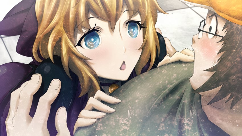 hashida itaru and amane yuki (steins;gate and 1 more) drawn by huke