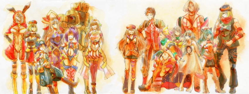 shurelia, ionasal kkll preciel, sarly planck, casty rianoit, nayaflask, and 10 more (surge concerto and 1 more) drawn by touka_(gontoca)