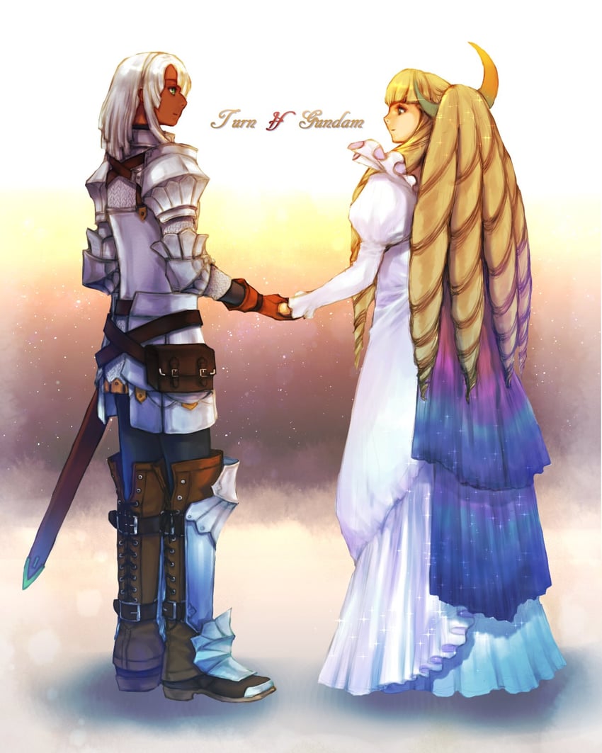 loran cehack and dianna soreil (gundam and 1 more) drawn by takeda_yuuko