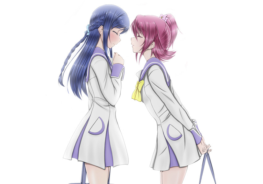 hishikawa rikka and aida mana (precure and 1 more) drawn by roaru_(gyuren)