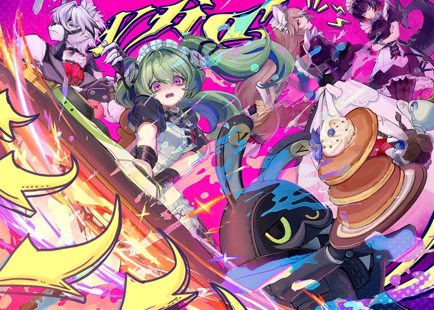 ellen joe, von lycaon, corin wickes, alexandrina sebastiane, drusilla, and 2 more (zenless zone zero) drawn by mimisuke37