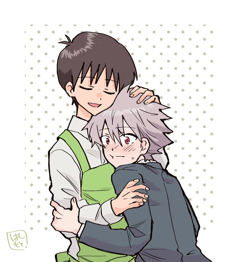 ikari shinji and nagisa kaworu (neon genesis evangelion) drawn by hashimo99187365