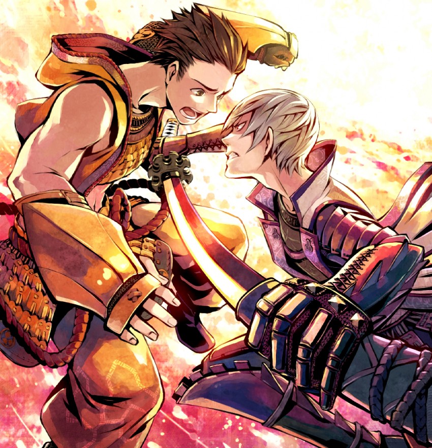 ishida mitsunari and tokugawa ieyasu (sengoku basara and 1 more) drawn by minami_seira