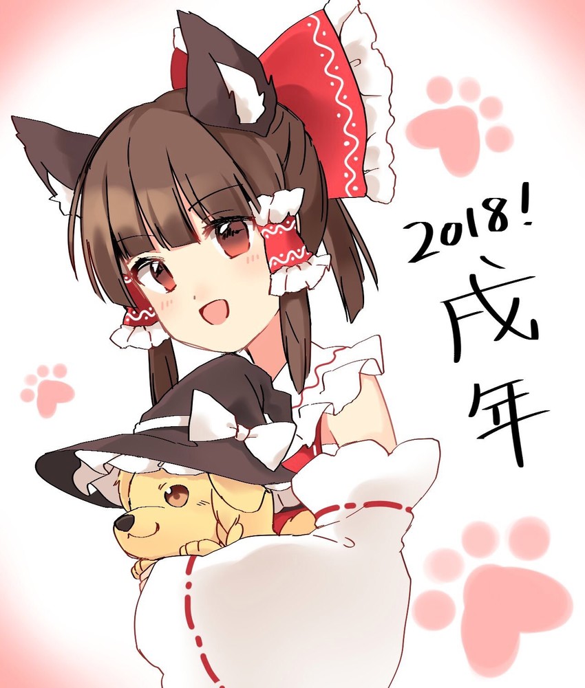 hakurei reimu and kirisame marisa (touhou) drawn by yururi_nano