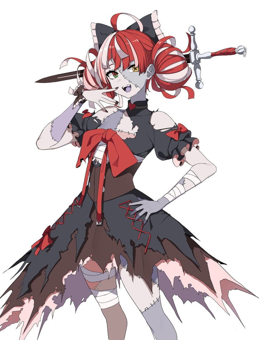 kureiji ollie (hololive and 1 more) drawn by dickbomber