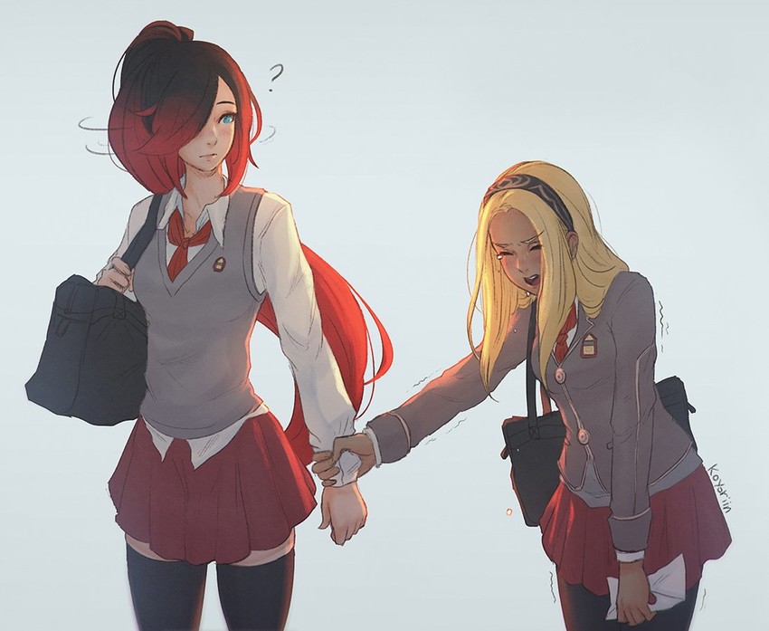 kitten and crow (gravity daze and 1 more) drawn by koyorin